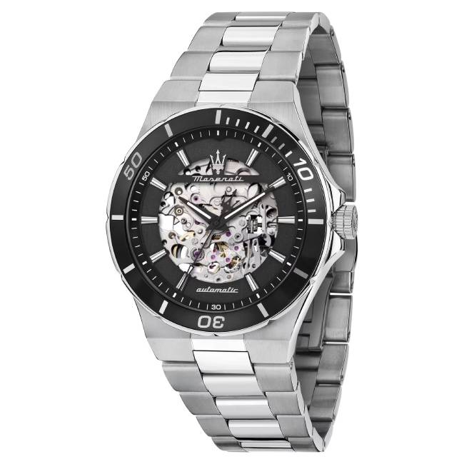 Orologio Uomo Maserati Sfida Acciaio Nero Automatico R8823140020