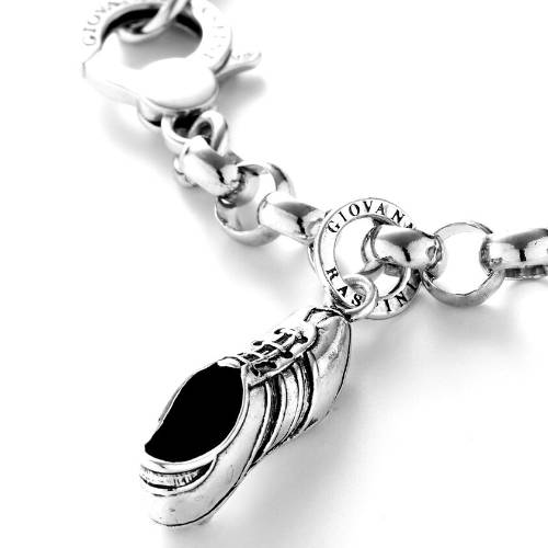 Charm Uomo Giovanni Raspini Argento 925 Scarpa Calcio Realizzato A Mano 10439