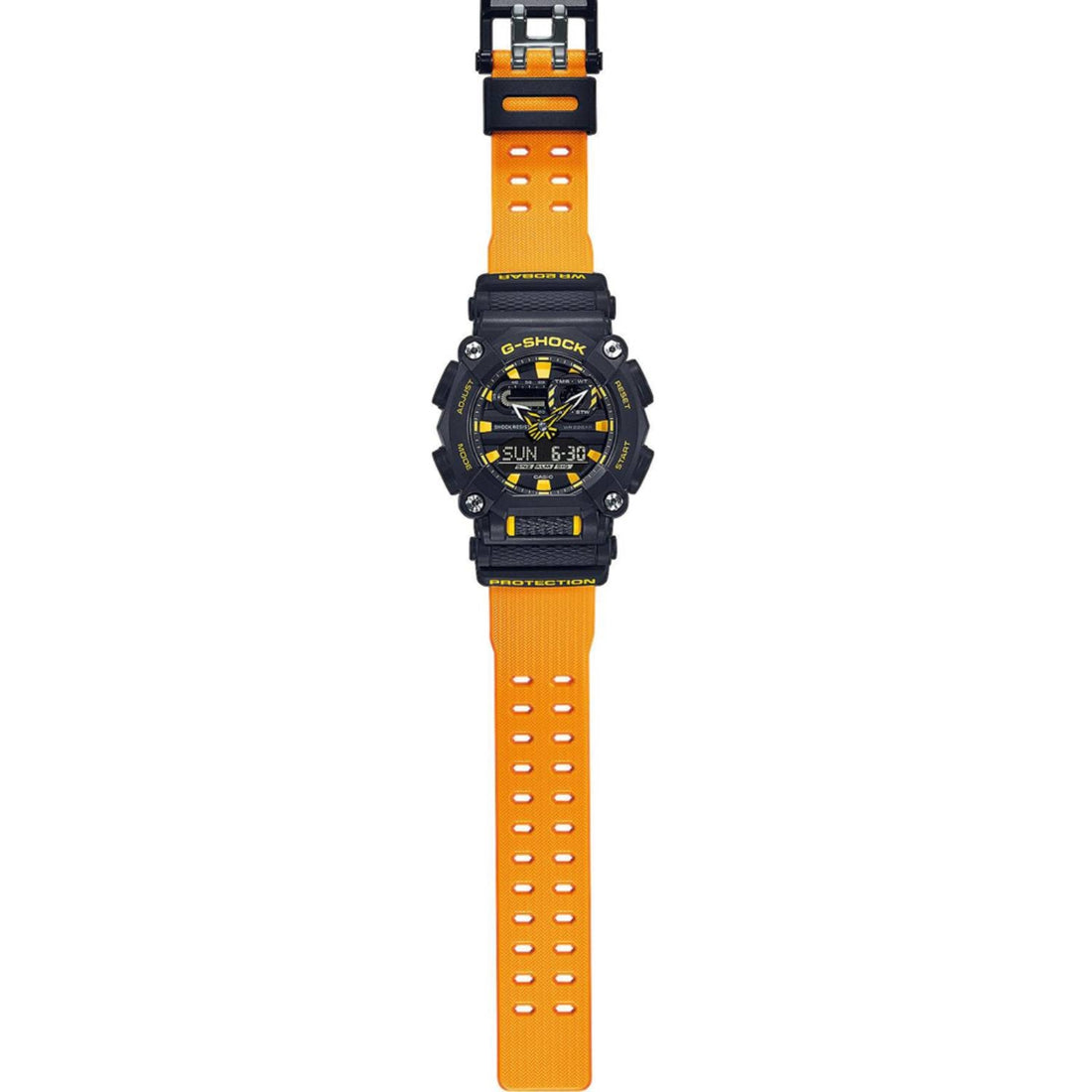 Orologio Uomo Casio Quarzo G-SHOCK GA-900A-1A9ER Digitale Analogico Giallo Nero