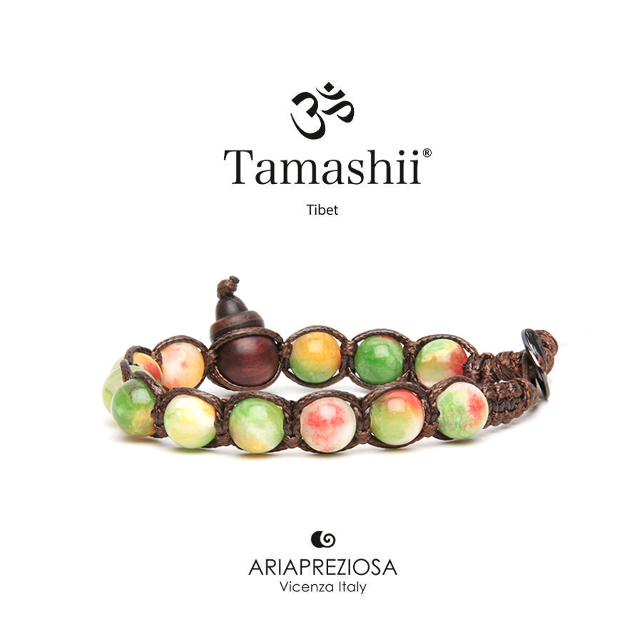 Bracciale Unisex Tamashii Pietra Jade blooms Kiwi delight BHS900-317