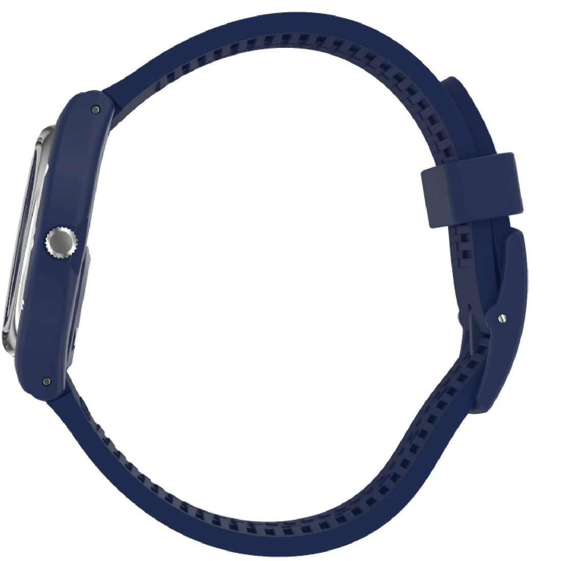Orologio Donna Gomma Resina Swatch Quarzo Solo Tempo Doppia Data Blu GN726