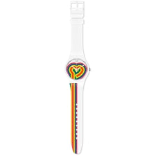 Orologio Donna Solo Tempo Quarzo  Swatch  Beating Love Valentino SUOW171