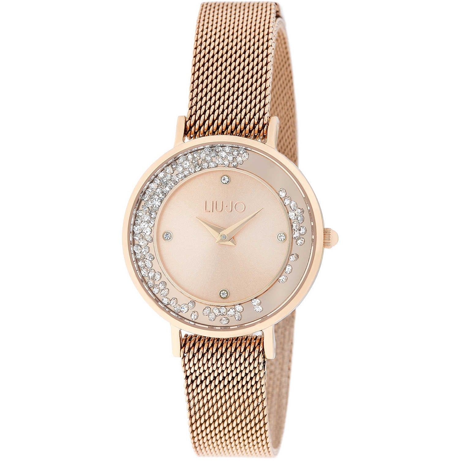 Orologio Donna Acciaio Liu Jo Luxury Mini Dancing slim rosè con Zirconi Quarzo