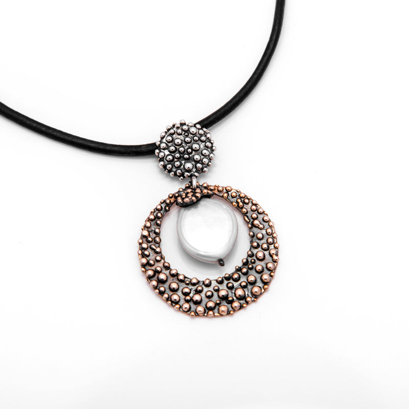 Ciondolo Donna Nemoris Argento 925 Tentacoli MCT01 Laccio Cuoio