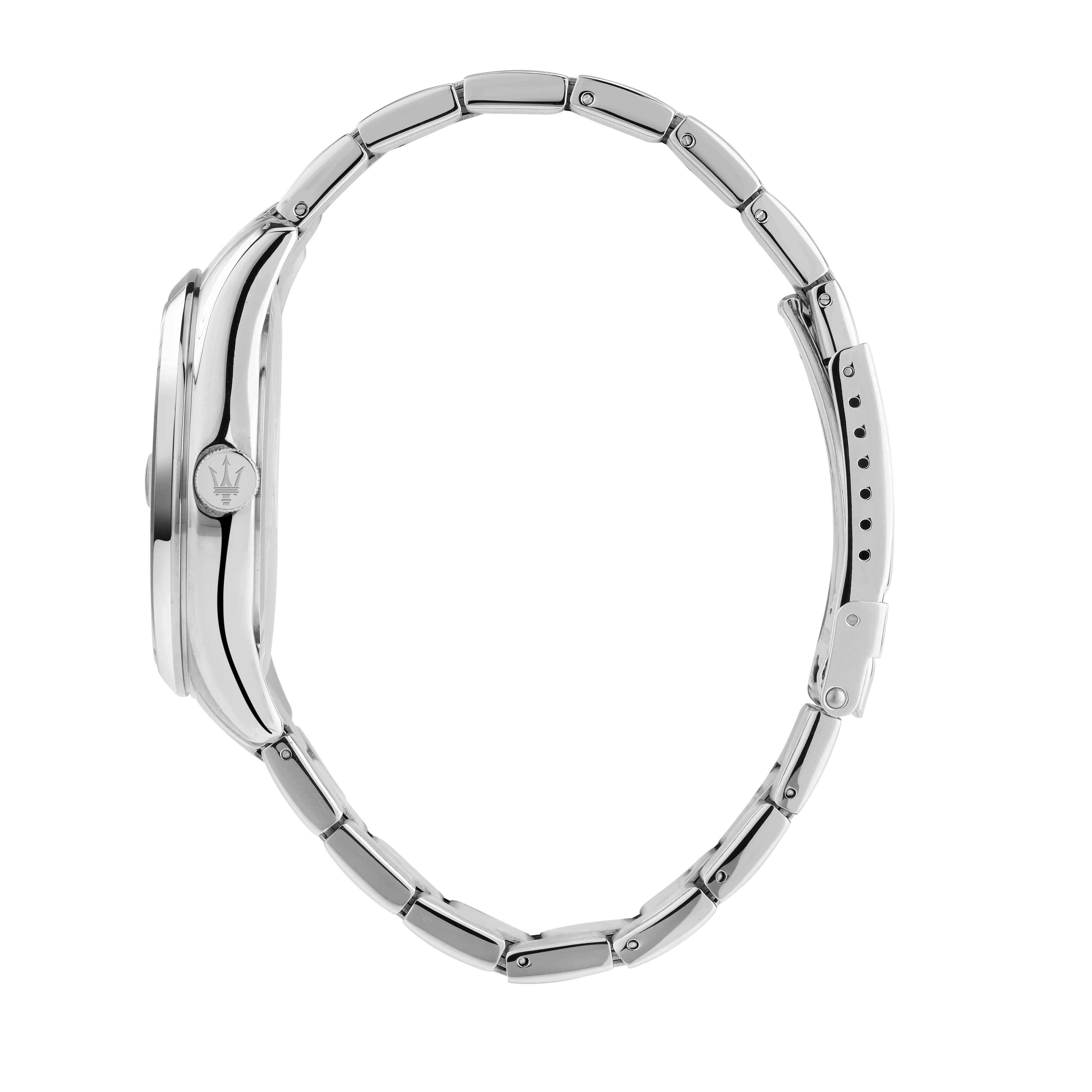 Orologio Uomo Maserati Acciaio Quarzo Solo Tempo Data Blu R8853151013