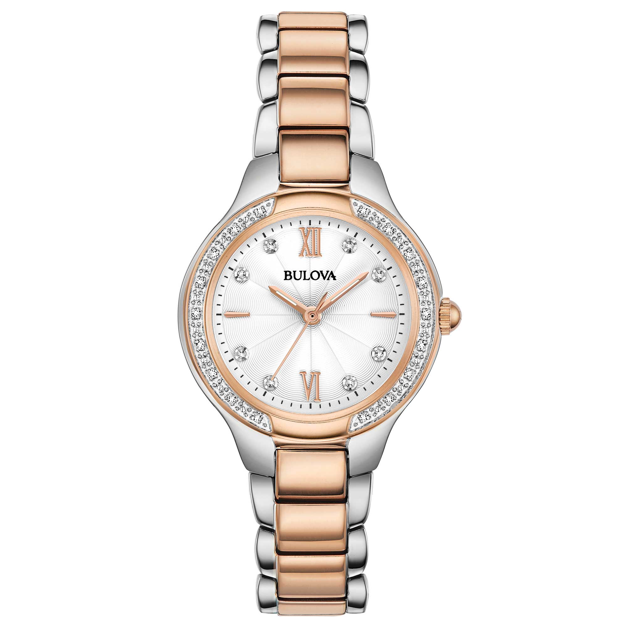 Orologio Donna Bulova Classic Lady Quarzo Diamanti Acciaio Bicolore 98R272