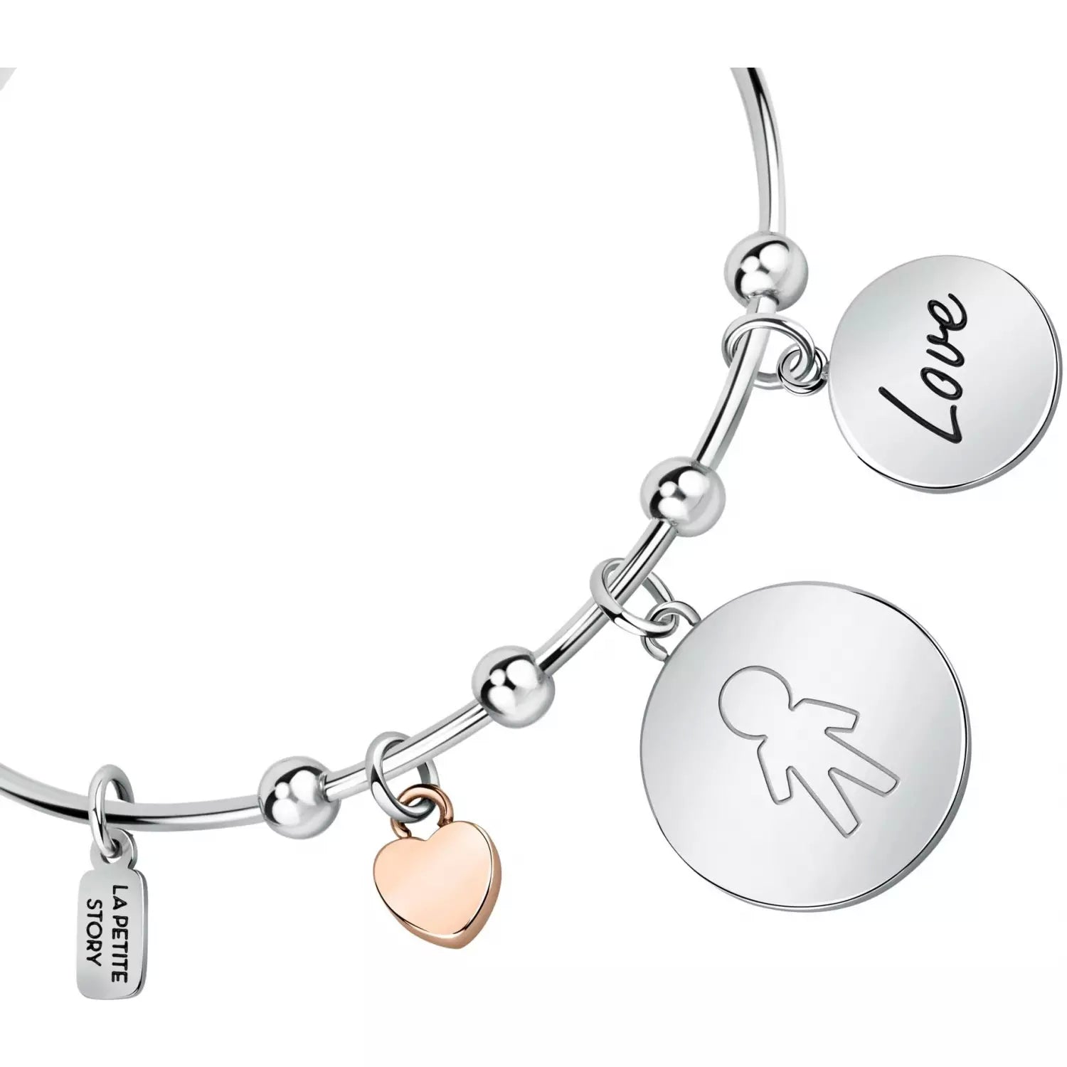 Bracciale Donna La Petite Story Acciaio Con Charm Story Family LPS05ASF27
