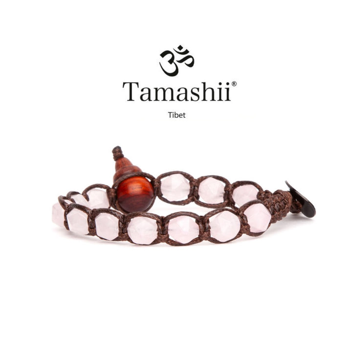 Bracciale Uomo Tamashii Pietra Biglie Cut  Agata rosa BHS911-199