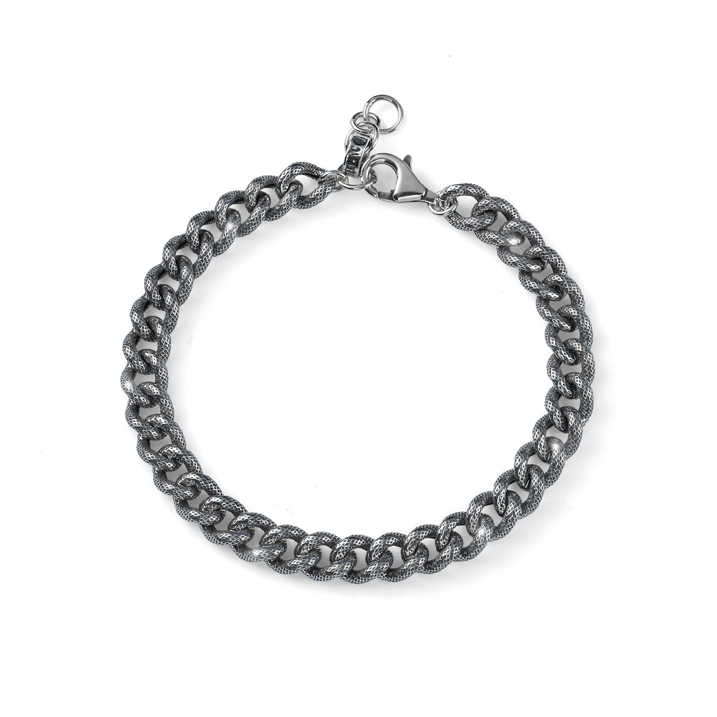 Bracciale Uomo Maria Cristina Sterling Argento 925 Groumette Brunita G4609/19