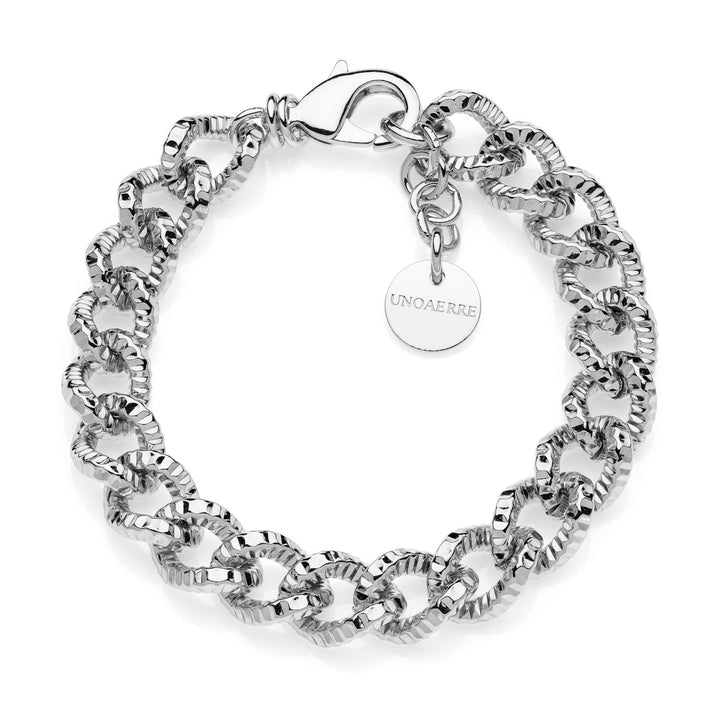Bracciale Donna Unoaerre Bronzo godronato  a Catena 540248