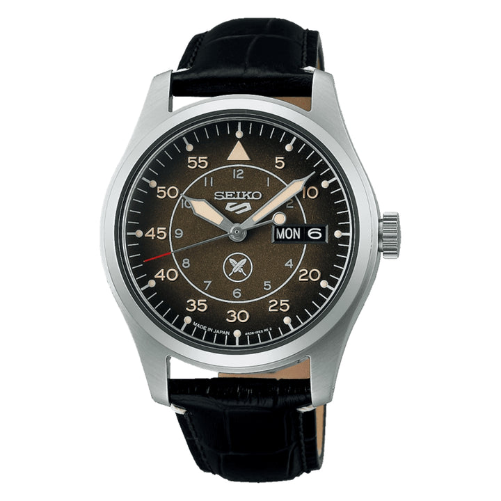 Orologio Uomo Seiko 5 Yuto Horigome Edizione Limitata Pelle Nero SRPL31K1