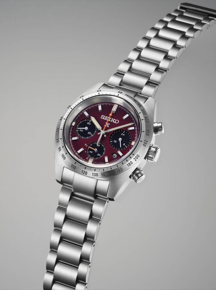 Orologio Uomo Seiko Rosso Speedtimer Carica Solare Edizione Limitata SSC935P1