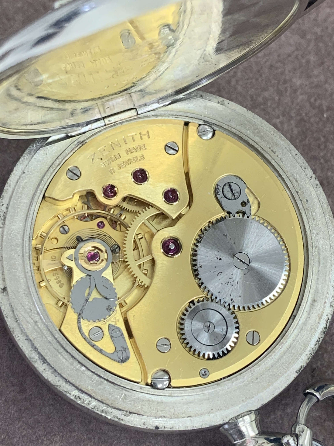 Orologio Uomo Tascabile Zenith Ferrovie Grand Prix 1865 Movimento Dorato
