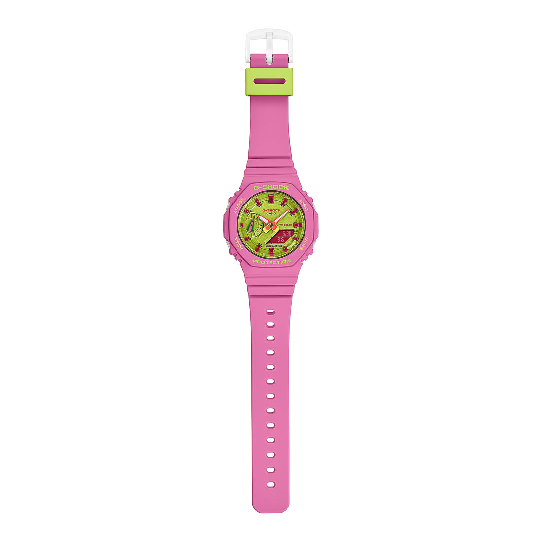 Orologio Donna Casio G-SHOCK Gomma Quarzo Rosa Giallo Multicolore GMA-S2100BS-4AER