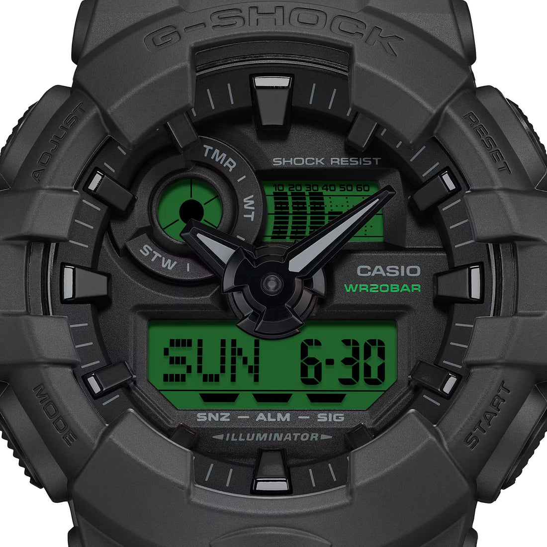 Orologio Uomo Casio G-SHOCK Nero Verde GA-700BEG-1AER