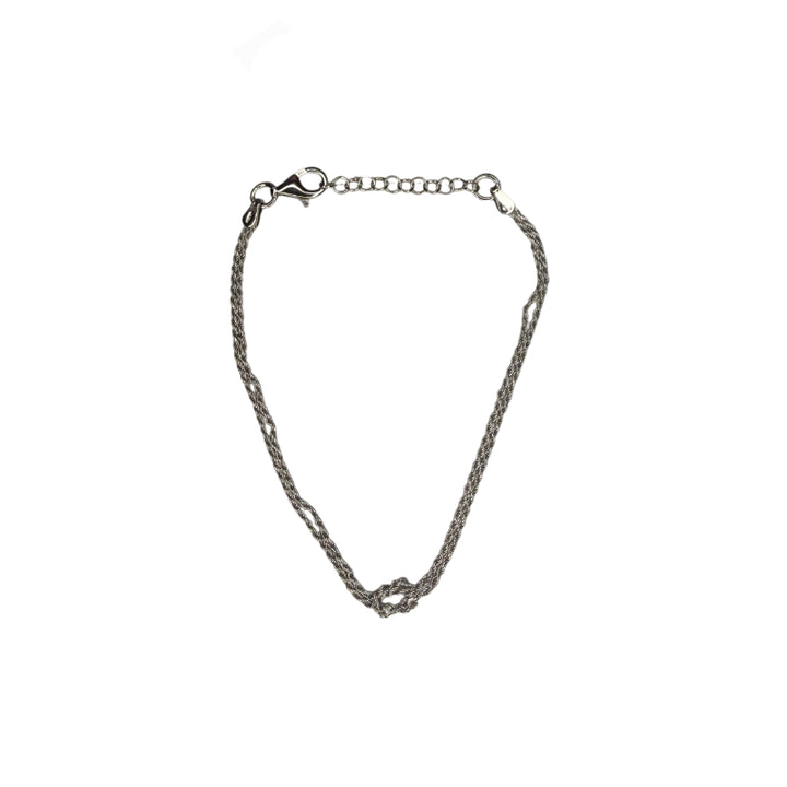 Bracciale Unisex Re Mida Nodo Torchon Argento Bicolore 925 BR-Med-28