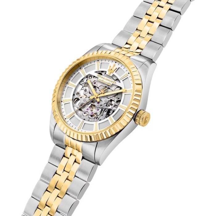Orologio Uomo Maserati Competizione Acciaio Automatico Bicolore R8823100006