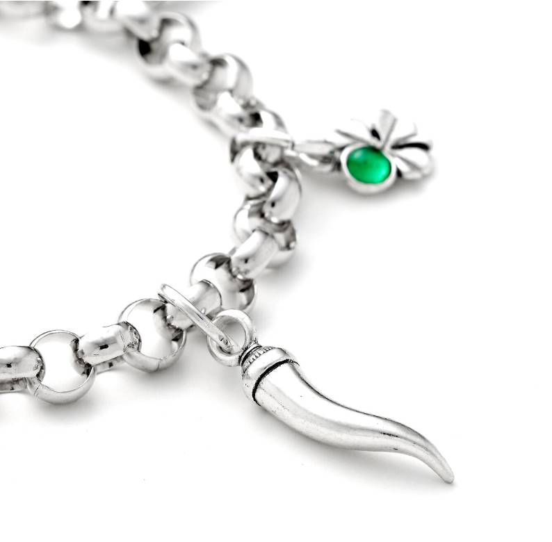 Charm Donna Giovanni Raspini Argento 925 Piccolo Corno Porta Fortuna 06005