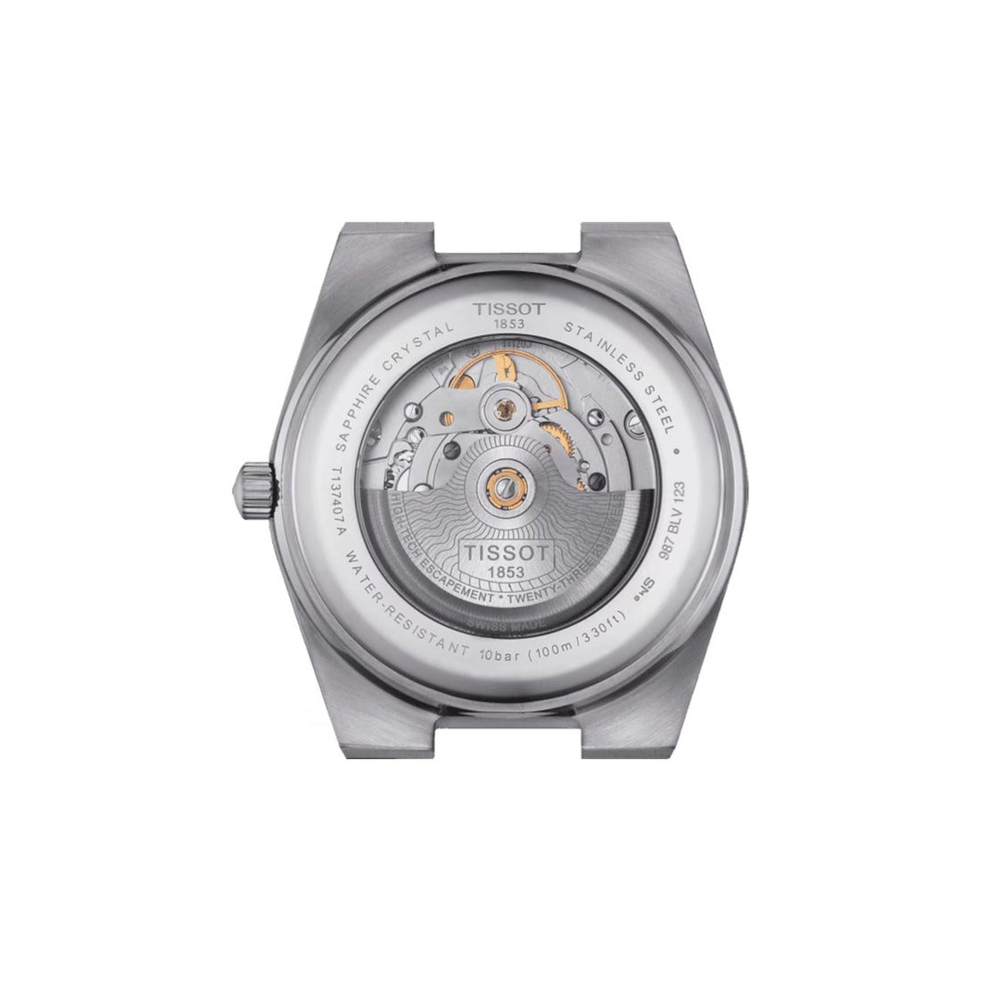 Orologio Uomo Tissot Acciaio Prx Turchese Powermatic 80 Data T1374071135100