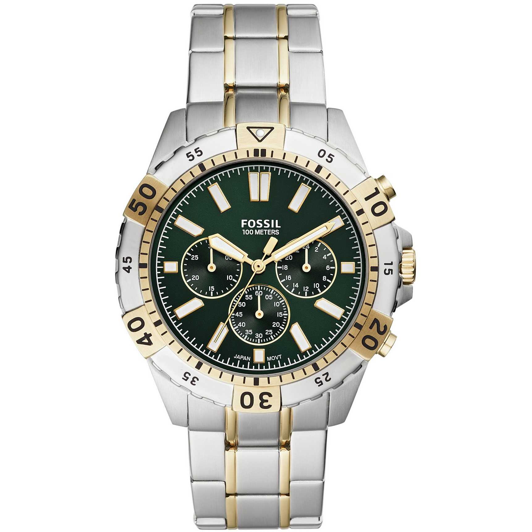 Orologio Uomo Fossil Acciaio Quarzo Solo Tempo Verde FS5622