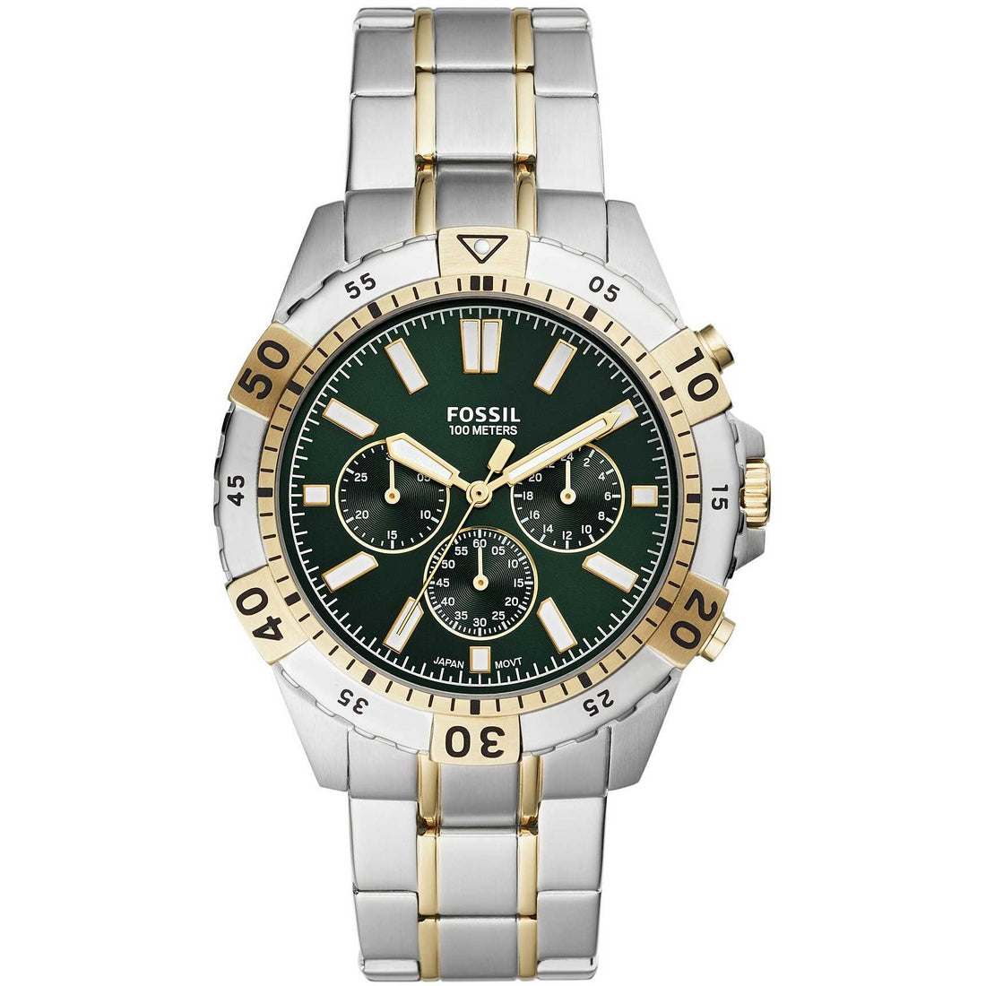 Orologio Uomo Fossil Acciaio Quarzo Solo Tempo Verde FS5622