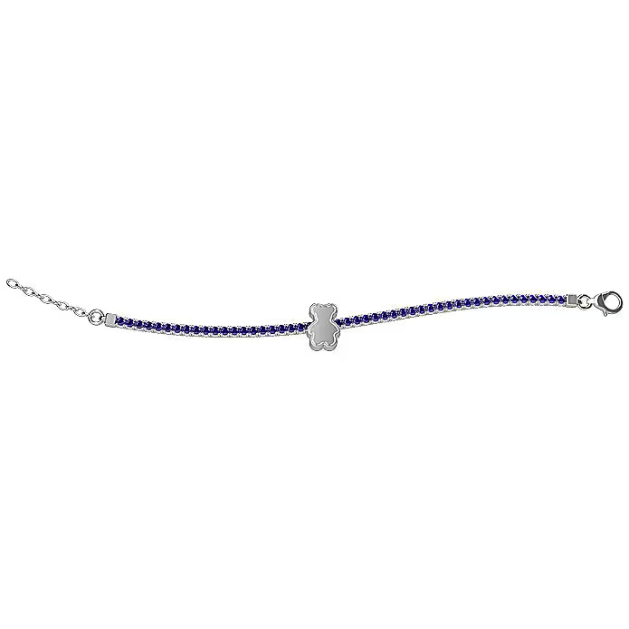 Bracciale Bambino Nanàn Tennis Argento 925 Zirconi BLU NAN0098