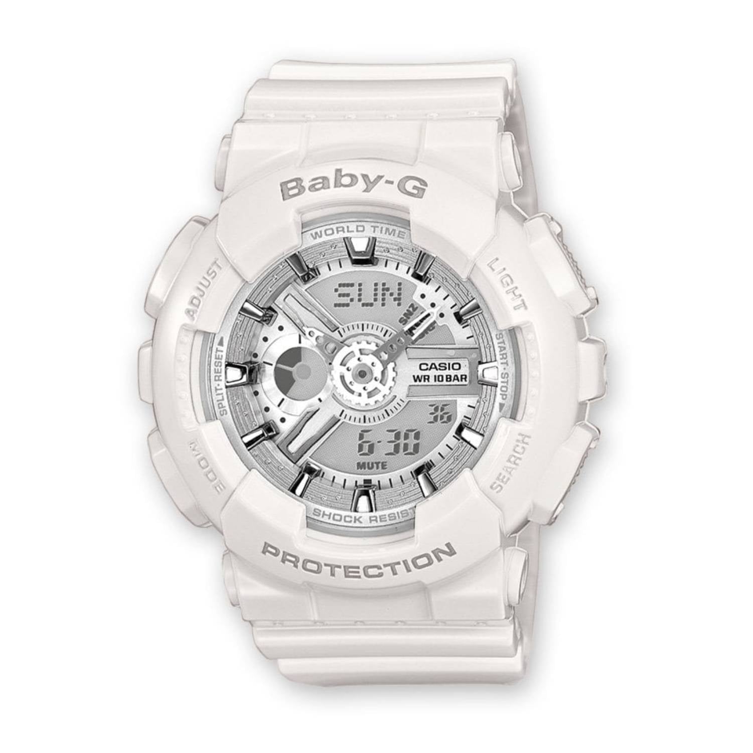 Orologio Donna Casio G-SHOCK Baby-G Gomma Bianco Analogico Digitale BA-110-7A3ER