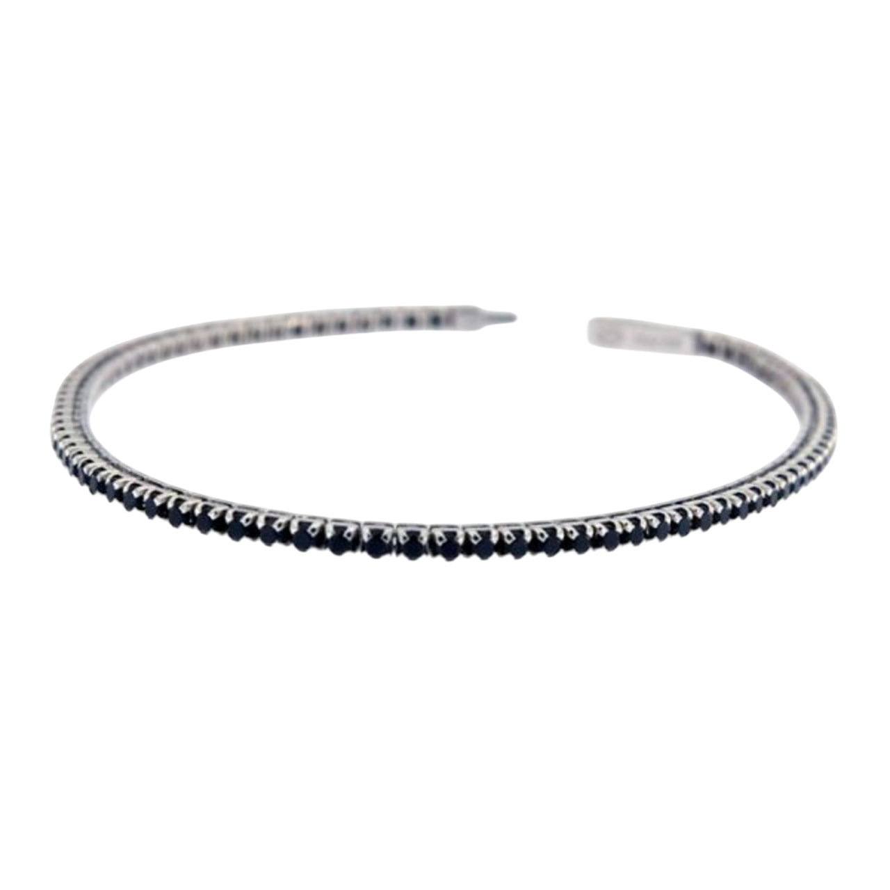 Bracciale Uomo Zancan Tennis Argento 925 Zirconi Neri ESB079-19