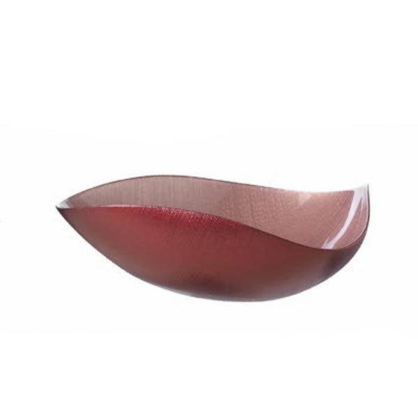 Centrotavola Vetro Smalto Onlylux Nicchio 33 cm Rosa OL02666