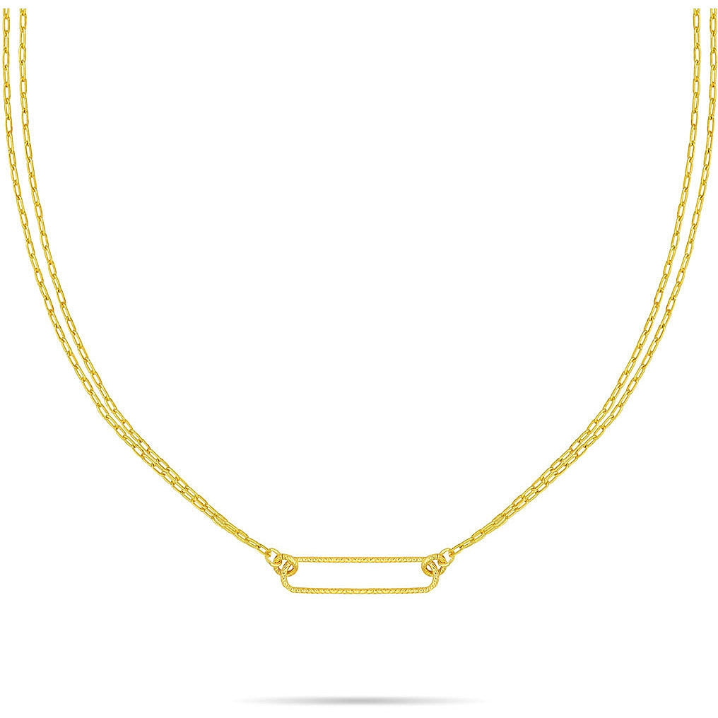 Collana Donna Ops Objects Grace Argento 925 Dorato Catena Ovale OPS-LUX208CL