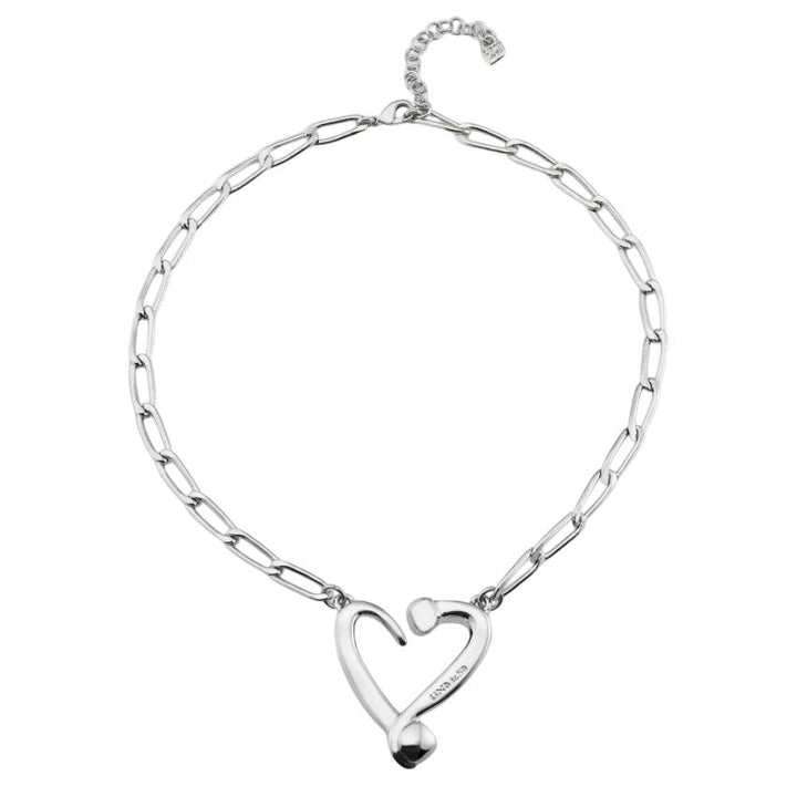 Collana Donna Uno De 50 Catena Placcata Argento Pendente Cuore COL1804MTL0000U