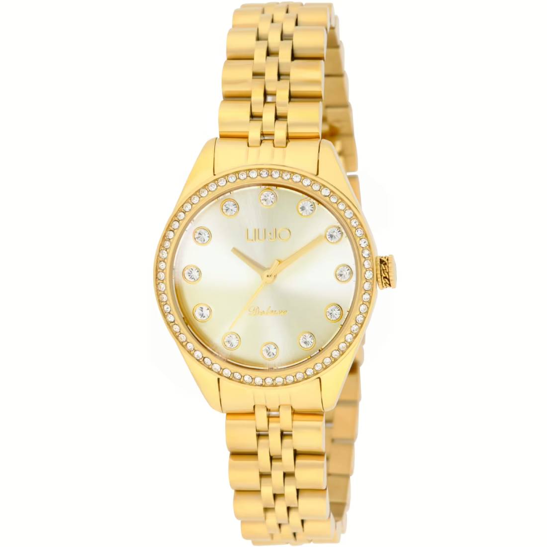 Orologio Donna Liu Jo Acciaio Quarzo Deluxe Solo Tempo Zirconi  TLJ2427