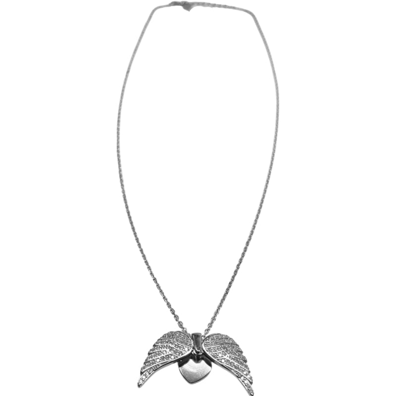 Collana Donna Re Mida Argento Cuore Alato Pavè Zirconi Bianchi CL DJV P4