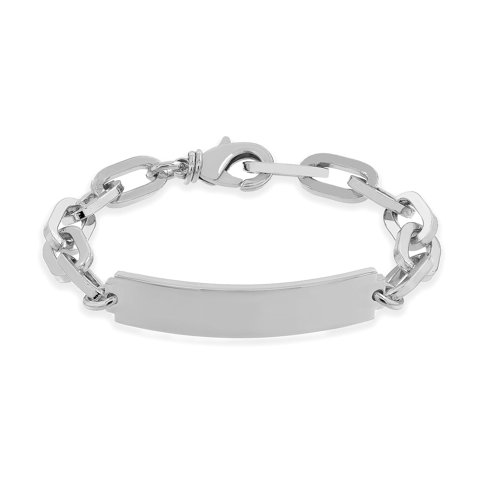 Bracciale Uomo Unoaerre Acciaio  Maglia forzatina e targa 560829