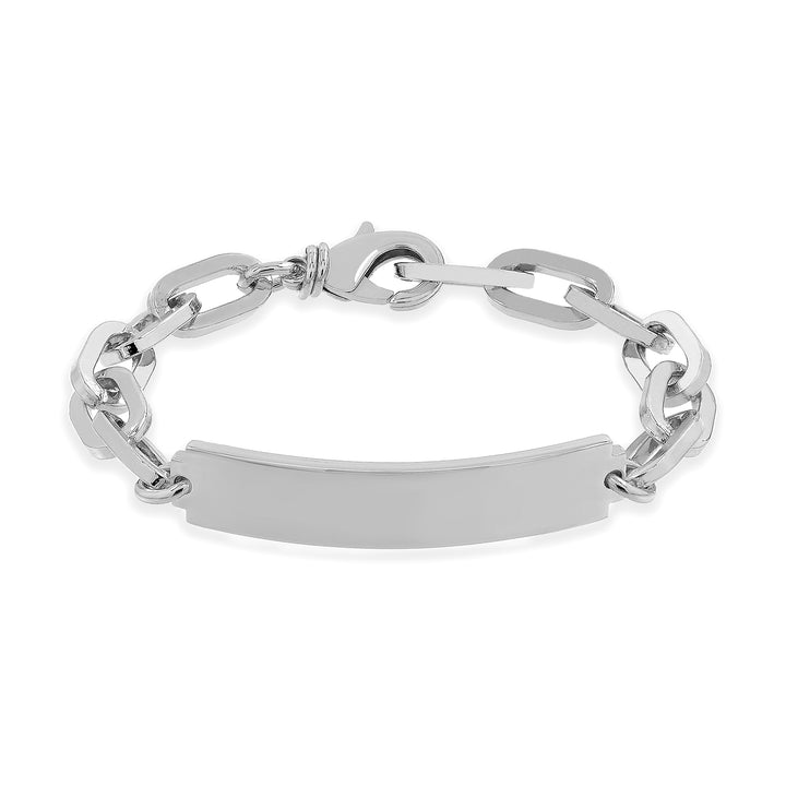 Bracciale Uomo Unoaerre Acciaio  Maglia forzatina e targa 560829