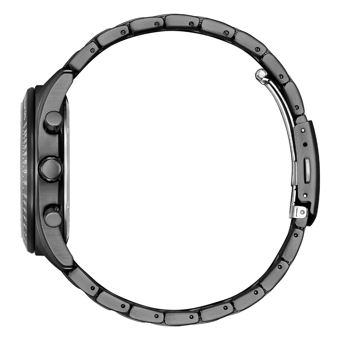 Orologio Uomo Citizen Eco-Drive Cronografo Acciaio Nero Azzurro CA4605-85L