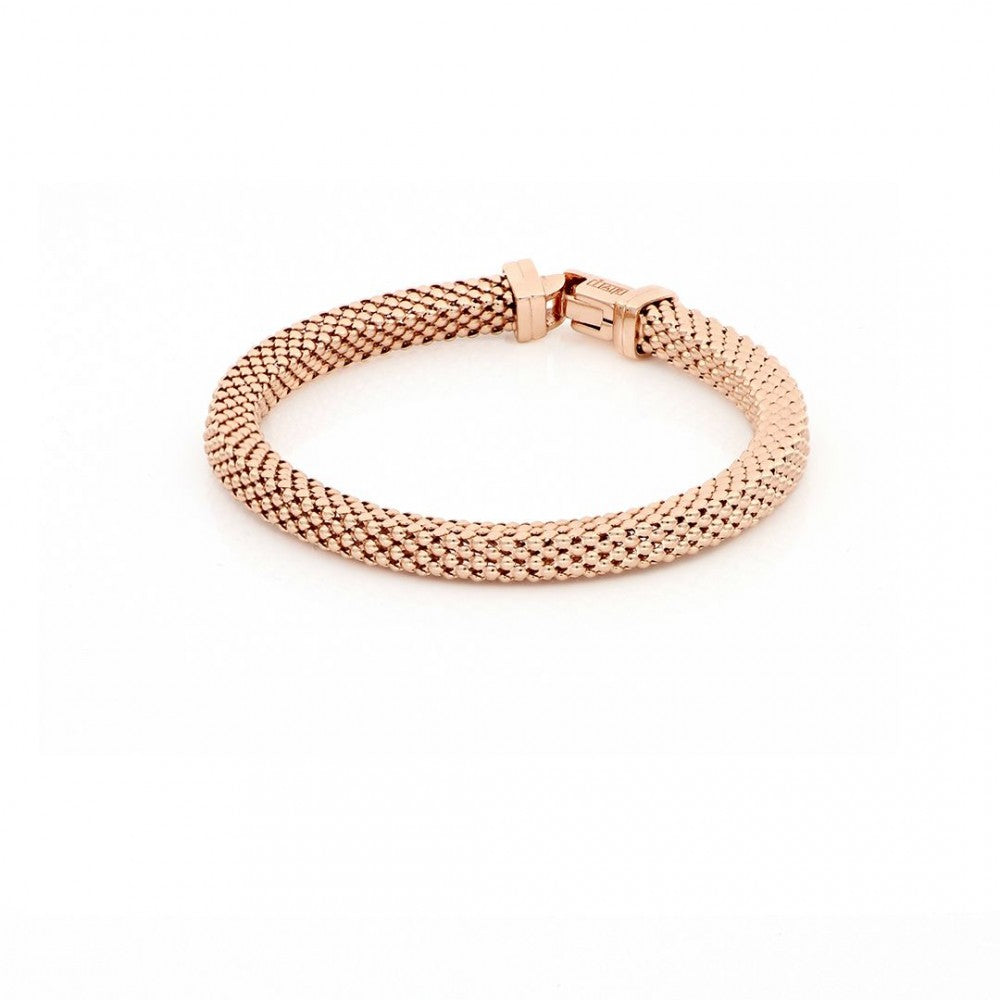 Bracciale Donna Unoaerre Bronzo Lucido Rosato Catena Stretta Semirigida 498176