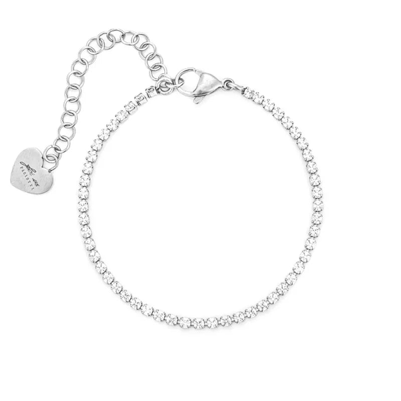 Bracciale Donna AcciaioTennis 4US Cesare Paciotti Zirconi Bianchi 4UBR7783W