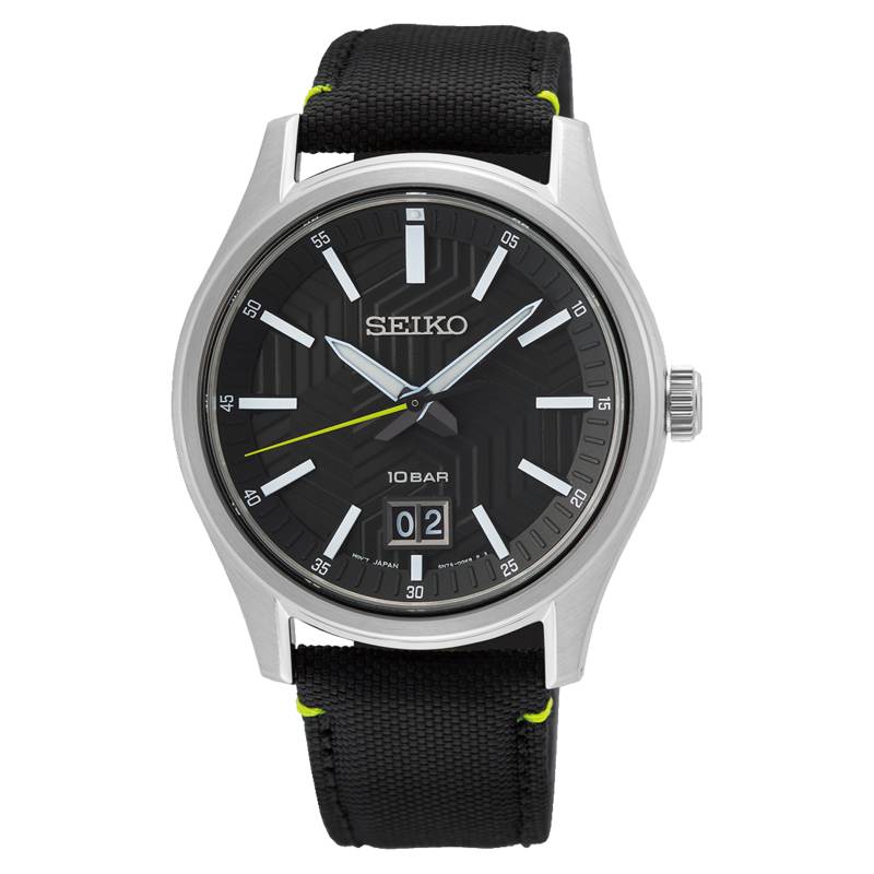 Orologio Uomo Seiko Acciaio Quarzo Solo tempo Gran Data Cordura SUR517P1