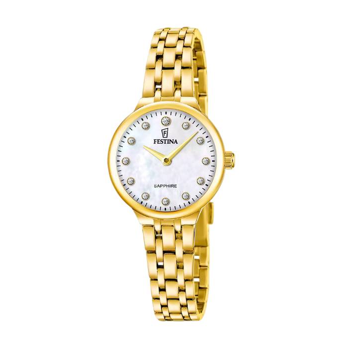 Orologio Donna Festina Mademoiselle Solo Tempo Acciaio Dorato F20745/1