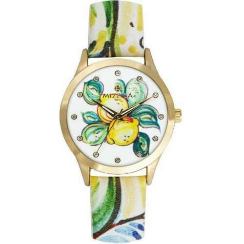 Orologio Donna Mizzica Limoni Quarzo Solo Tempo Cinturino Pelle