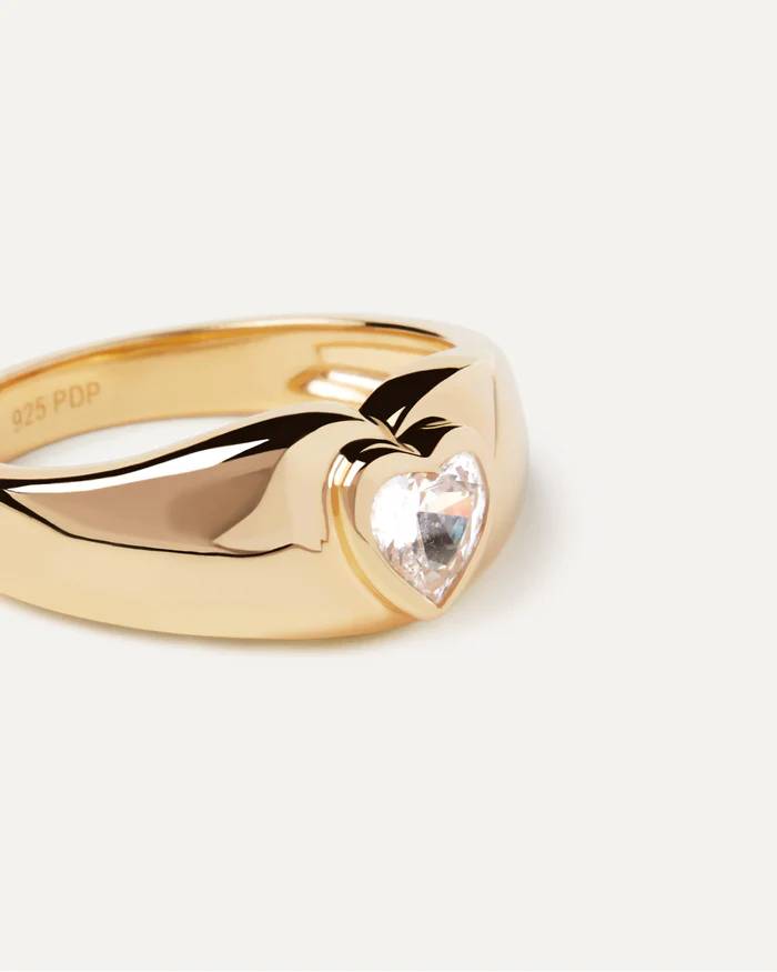 Anello Donna PDPaola Argento Dorato 925 Zircone Bianco AN01-902-14