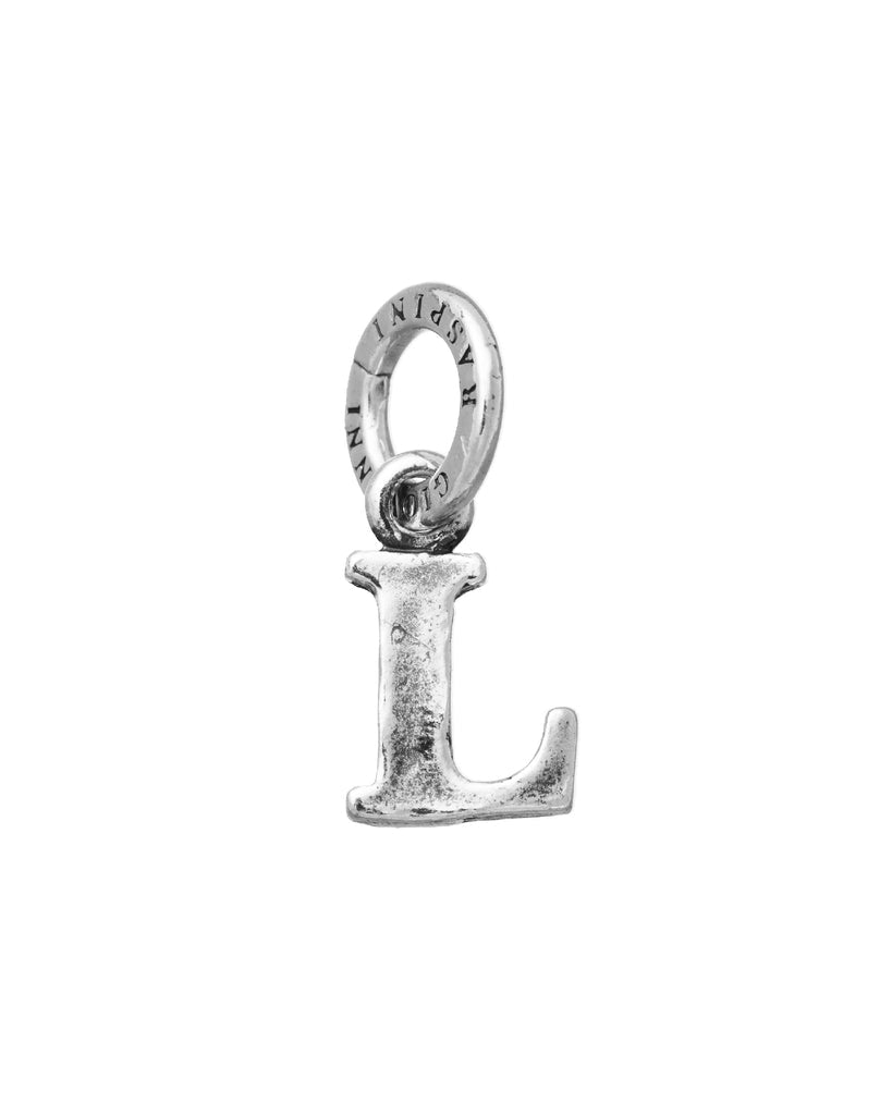 Charm Unisex Giovanni Raspini Argento 925 Mini Lettera L Realizzato A Mano 10887
