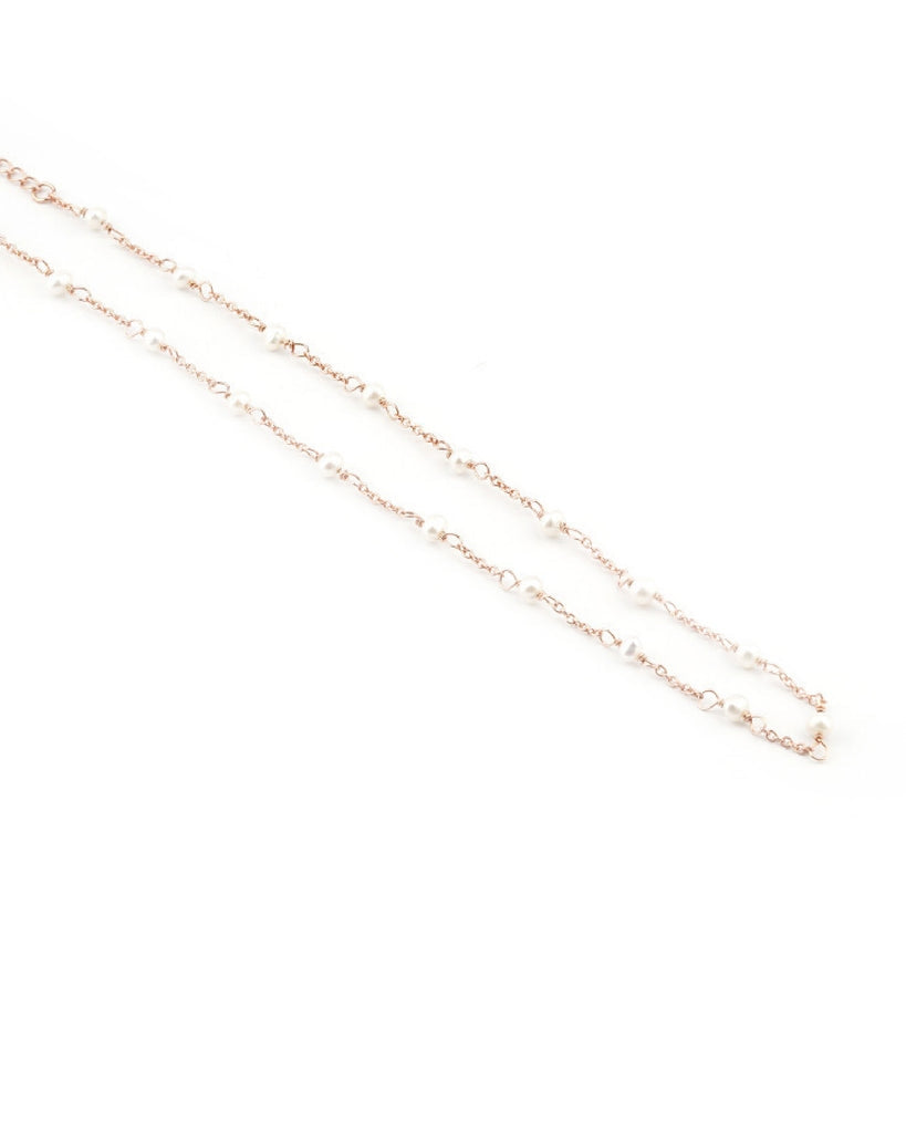 Collana Donna Cameo Italiano Argento Rosè 925 Perle CCP45-R