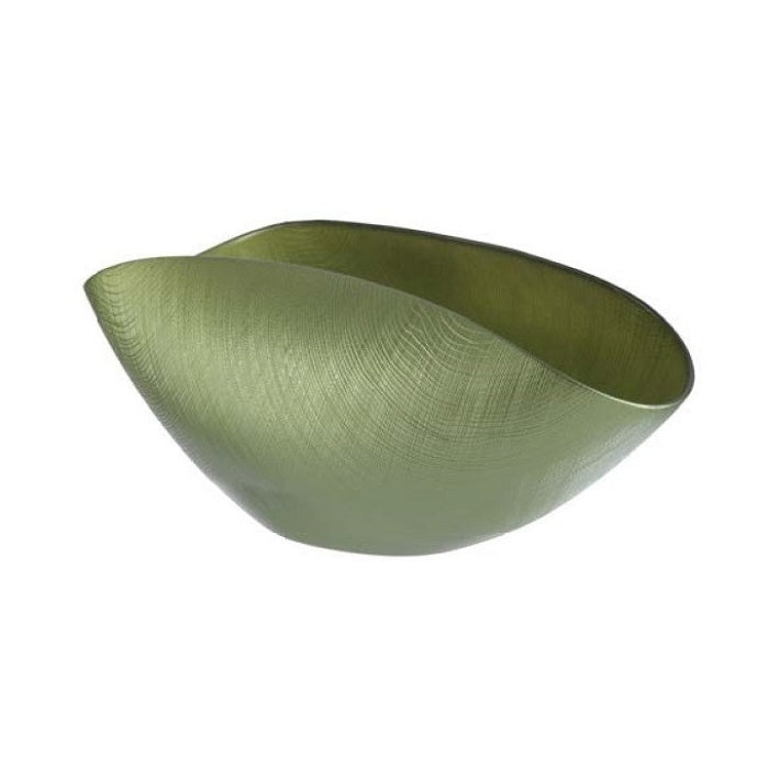 Centrotavola Cristallo Onlylux Burano Verde Giada 38x11 OL01994