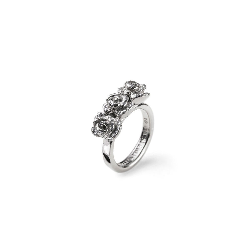 Anello Donna Maria Cristina Sterling Argento 925 Fiori Rose Lucido G3847/16
