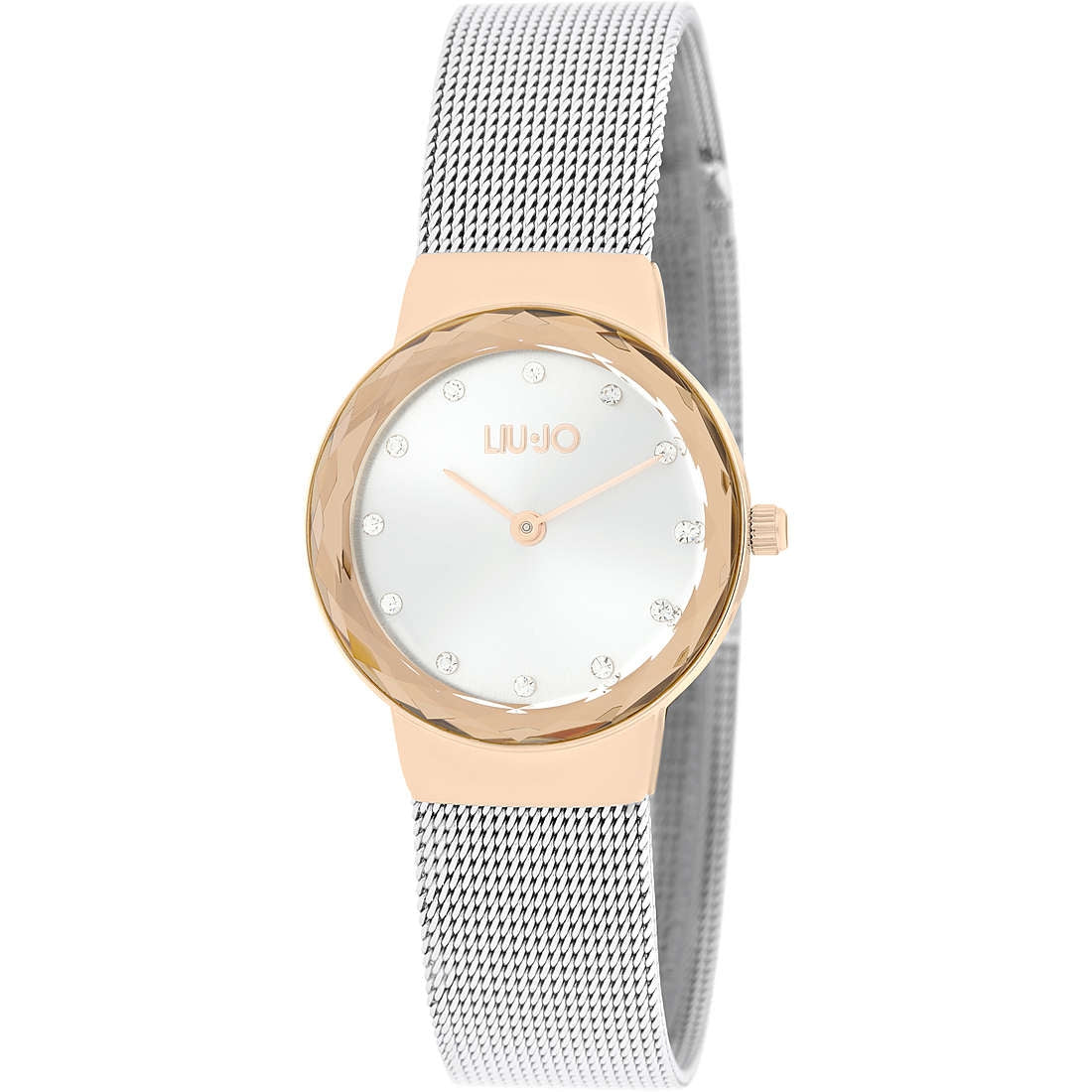 Orologio Donna Liu Jo Aurora Acciaio Solo Tempo Quadrante Argentè Rosè TLJ1862