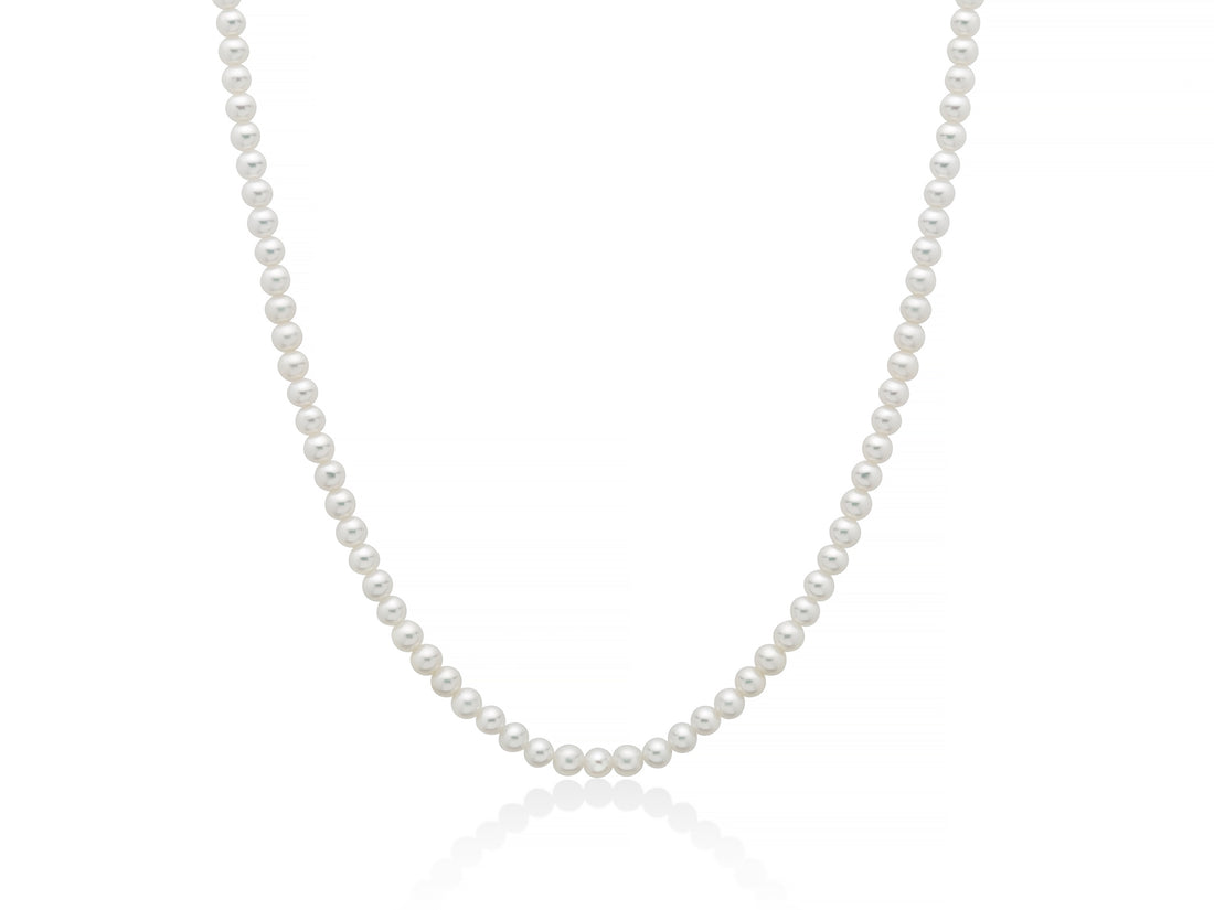 Collana Girocollo Perle Miluna Chiusura In Oro Bianco 375 PCL6835BX