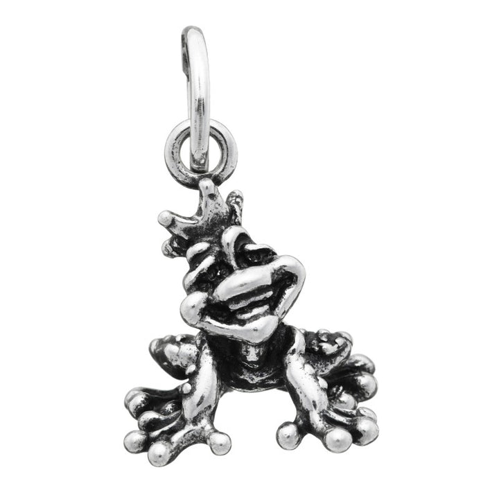 Charm Unisex Giovanni Raspini Argento 925 Ciondolo Ranocchio Corona 07395