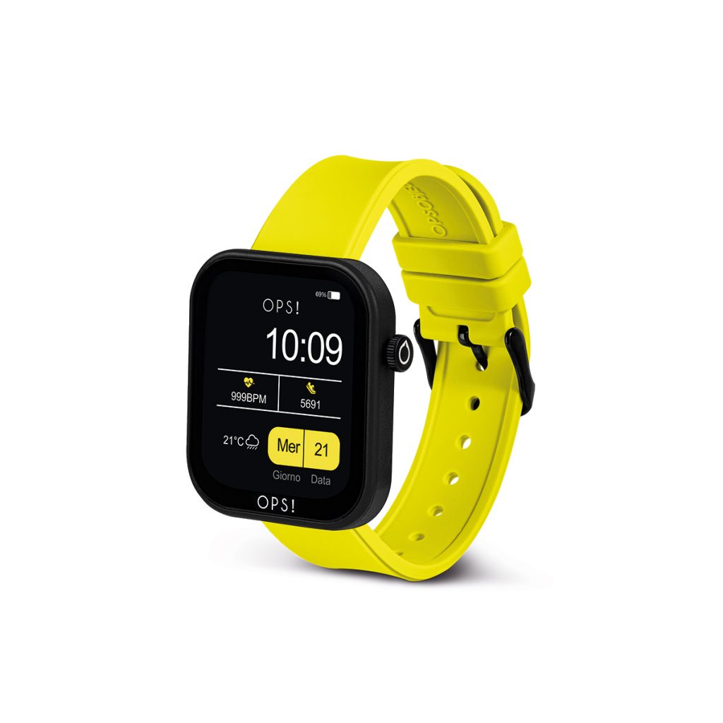 Orologio Uomo Ops Smartwatch Active Call Nero Giallo OPSSW-32